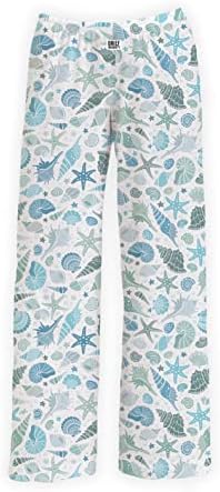 BRIEF INSANITY Funny Coastal Print Pajama Pants for Men & Women, Animal & Ocean Themed Loungewear S-XXL