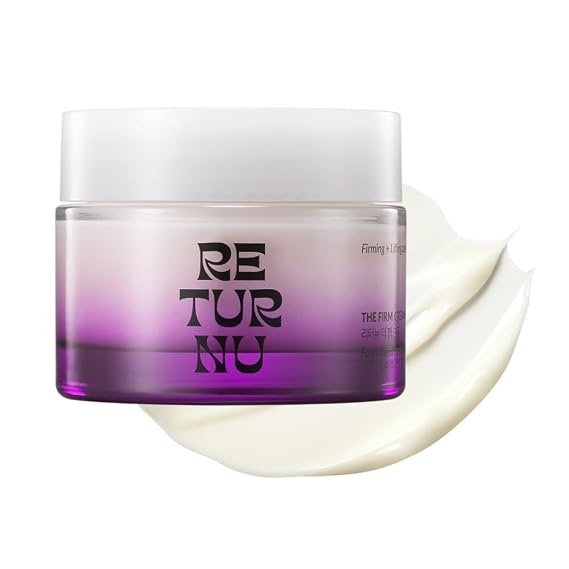 The Firm Cream, Firming Anti-Aging Moisturizer with Peptides & Bakuchiol, Helps Improve Elasticity & Smooth Wrinkles, Clinically Tested K-Beauty