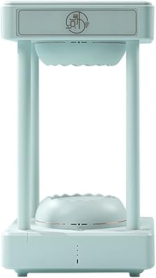 Indoor Tabletop Fountains Magic Rainbow Cloud Anti Gravity Levitating Water Drops Time Hourglass Fountain Hydra Lamp 11.02  6.30  6.30inch Decoration Meditation Fountain