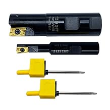 GBJ 1"1"3-3/4" +2pcs APMT1604 + 3/8"1/2" 3" +1pc APMT1135 90 Square Shoulder Indexable End Mill Indexable Face Mill Arbor End Milling Shell Cutter APMT1135 APMT1604 Milling Insert