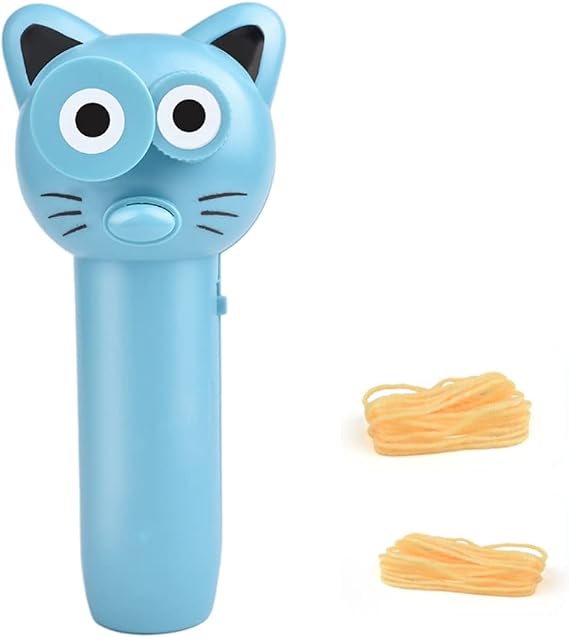 Rope Launcher, Rope Launcher, Zip String Rope Propeller with Rope String Toys, Zip String Controller, Rope Thruster Propeller, Blue