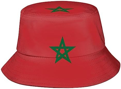 Cute Flag Bucket Hats Reversible Fisherman Cap Packable Sun Hat for Women Men