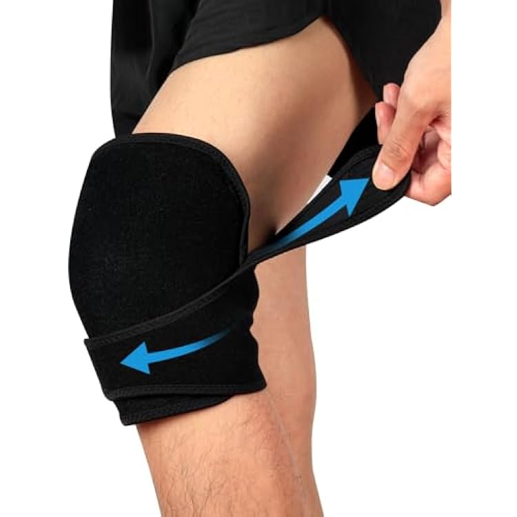 2 PCS Gel Ice Pack Wrap with Straps for Knee,Elbow, Wrist, Neck, Ankle & Back,Reusable Ice Packs for Injuries, Inflammation & Recovery Hot Cold Therapy Short Style