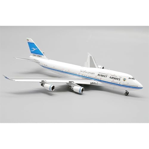 ACE HOBBY JC Wings Kuwait Airways for Boeing 747-400 9K-ADE Flaps Down 1400 Aircraft Pre-Built Model