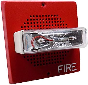 WHEELOCK E70-24MCW-FR 2W Speaker Strobe Square Wall 24VDC 15/30/75/110 CD RED