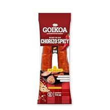 Goikoa Spicy Chorizo | All Natural | Dry-Cured | Authentic Navarre Spain | Perfect For Charcuterie | 7.4 oz (210 gr) (Pack of 2)