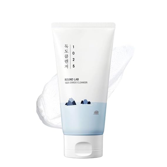 ROUND LAB 1025 Dokdo Cleanser 10.14 Fl Oz, Low pH Facial Cleanser for Sensitive Skin, Rich Soft Bubbles for Deep Cleansing and Makeup Removal, Hydrating Face Wash with Deep Sea Water, Korean Skin Care | Low pH Facial Cleanser for Sensitive Skin, Deep Cleansing & Makeup Removal, Hydrating Face Wash, Korean Skin care