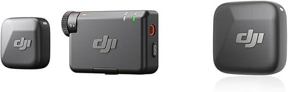 DJI Mic Mini 2 TX + 1 RX, Detail-rich Audio, Wireless Microphone for Camera/Android, 2-person Vlog, Team Production | Camera for iPhone 17/16/15 Android Wireless Lavalier Microphone, Noise Cancelling, Auto Limiting, Vlog for 2 People