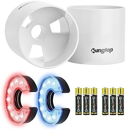 KINGTOP Golf Hole Cup with RGB Light, Backyard Practice Putting Green
