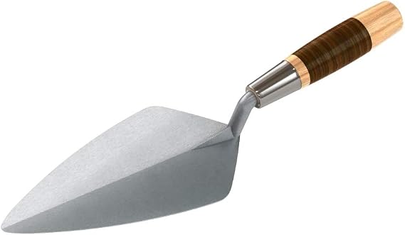 Bon 72-515 Brick Trowel Keystone Forged 9-inch Narrow London Leather Handle