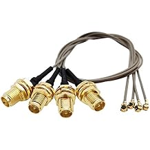 UFL to SMA Mini PCIe U.FL to RP-SMA Female Connector Pigtail Antenna Extension Cable (10 inch (4 Pcs))