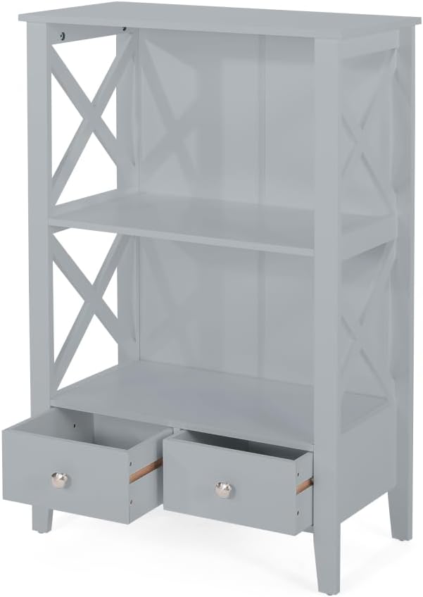 Bathroom Storage Cabinet，Bathroom Cabinet，Bathroom Storage，Small Pantry Cabinet for Bathroom, Kitchen and Laundry Room, freestanding Organizer for Closet, Kitchen Storage 3-Gray  MDF