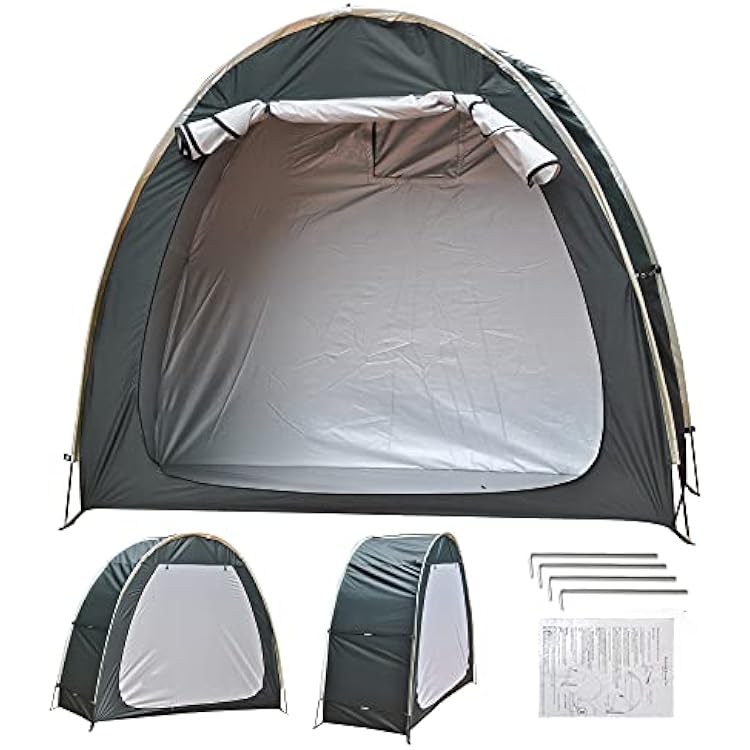 Bicycle Storage Shed 2 Bikes - Bike Storage Tent Weatherproof - Upgrade Bike Tent Outdoor Bike Storage Shed - Outdoor Portable Storage Waterproof Shed