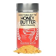 Everything But The Honey Butter Herbs & Seasoning Gourmet Seasoning, Artisanal Spice Blend | All Natural, Non GMO | Small Batch, Hand Made | Made in USA | No MSG or Artificial Ingredients | GLP-1 Friendly | Sustainably Sourced, Ultra Premium Spice Mix | Bougie BBQ | Gustus Vitae