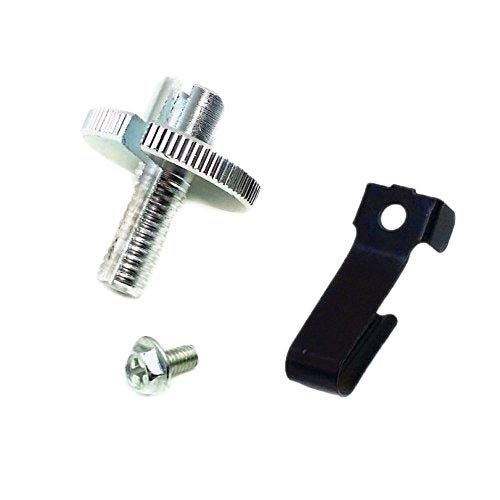 Universal CHROME Motorcycle CLUTCH LEVER CABLE ADJUSTER KIT BOLT WLocking Nut