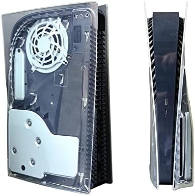 Transparent Shell Hard Shell Replacement Plate Case Cover for PS5 Disc Edition Gaming Console (Transparency)