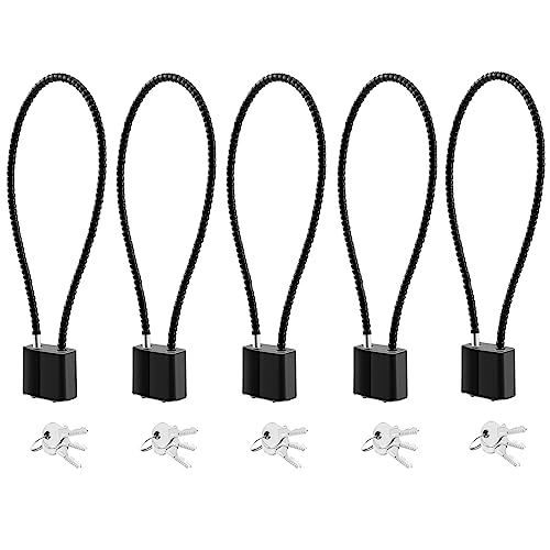 DELSWIN Cable Gun Locks with Keys - 15 Keyed Cable Gun Lock Heavy Duty Helmet Lock