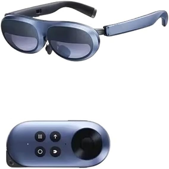 Max AR 3D Smart Glasses MAX Screen 50 Viewing Device Compatible for Phone Projected Screen Switch PS5 Xbox Virtual Reality Glasses(KIT 1)