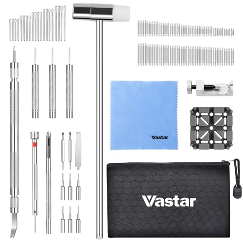 Vastar Watch Repair Kit - 108pcs Spring Bars20pcs Watch Pins for Strap Adjustment