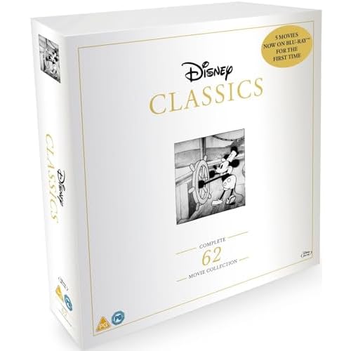 Disney Classics: Ultimate Complete 62 Movie Collection Limited Edition Collector's Box Set [Blu-Ray]