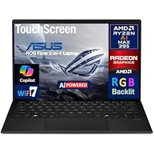 ME2 MichaelElectronics2 ASUS ROG Flow Creator 2-in-1 Laptop 13.4" Touchscreen LCD WQXGA Display (AMD AMD Ryzen AI MAX 395, 32GB LPDDR5X, 1TB SSD, RGB KB, WiFi 7, Webcam, Bluetooth 5.4, Win 11 Pro)