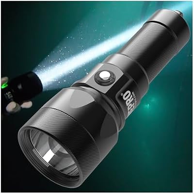 S40 V2 Diving Flashlight 4200LM Super Strong Light Aluminum Alloy 150m Waterproof Compact Size for Scuba Technical Diving Very Focused Long-Range Diving Light