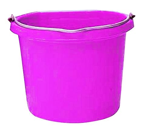 (Pink) Flat Back Bucket Fb-120 - Size: 20 Quart
