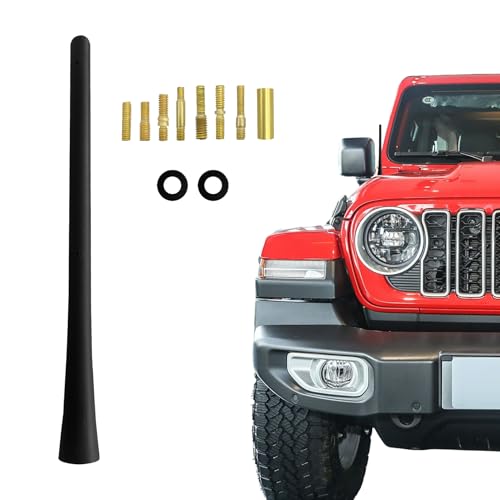 Car Spiral Antenna, Cars Radio Antenna, 7 Inch Rubber Car Antennas Mast Replacement, Universal Exterior Accessories Auto Radio FM AM Antennas Compatible with Truck Car SUV Regular Style
