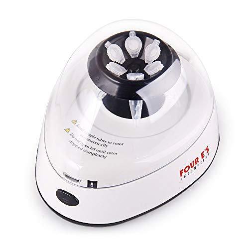 Four Es Scientific Mini Centrifuge with 2 Interchangeable Rotors,5400rpm