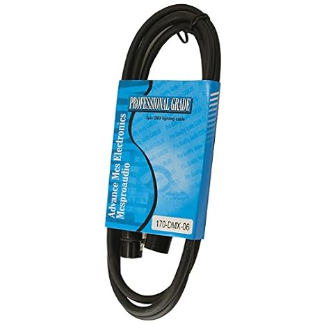 110 ohm 3 Pin DMX Lighting Cable (06 ft, 1 Cable)