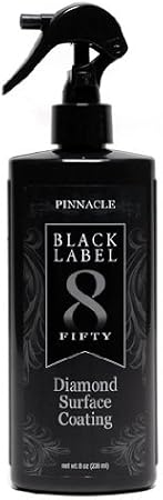 Pinnacle Black Label Diamond Surface Coating | Advanced Protective Formula for Lasting Shine | Hydrophobic & Durable Finish for Various Surfaces | PBL-400 | 8 oz