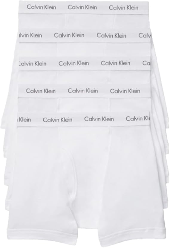Calvin Klein Men's Cotton Classics Multipack Boxer Briefs (Pack of 5)