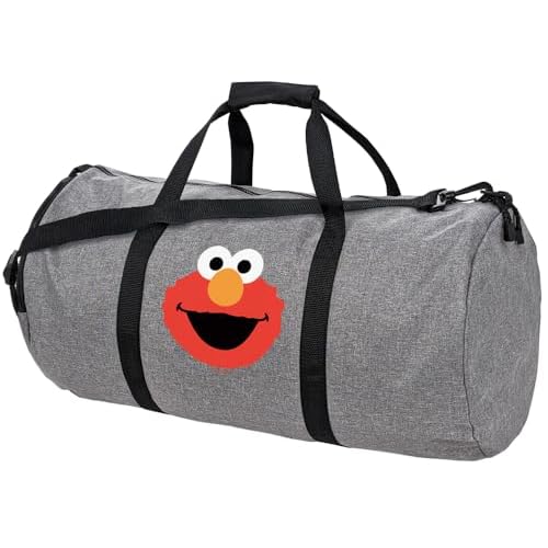 Sesame Street Elmo Head Lightweight Duffel Bag for Sports and Gym Packable for Travel
