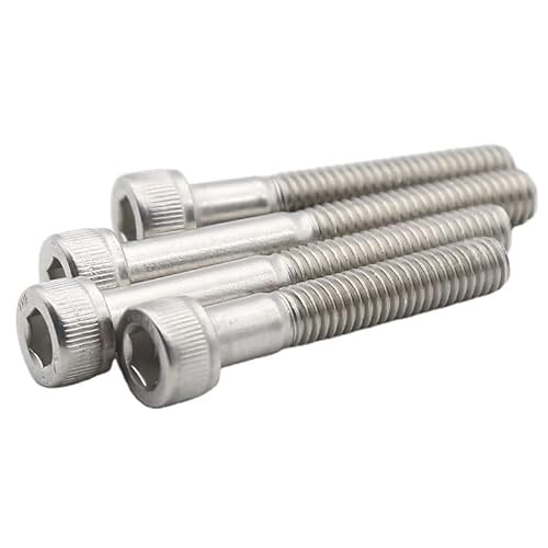 MonsterBolts - M5 x 40mm Socket Head Screws, DIN 912, A2 Stainless Steel, Partial Thread, 10 Pack
