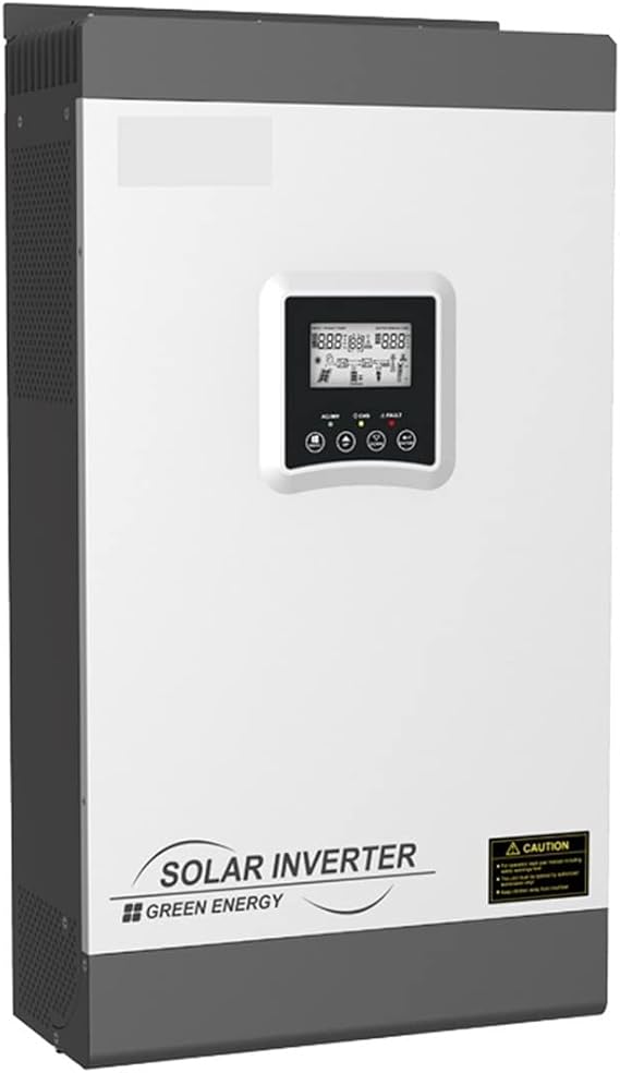 Power Inverter Solar 5KW 5000W Hybrid Off Grid Solar Inverter PV1800 VPM 48V Built MPPT 80A Max 140A No Fan Design High Frequency (Color : 5KW with A, Size : 48V_220-240V)