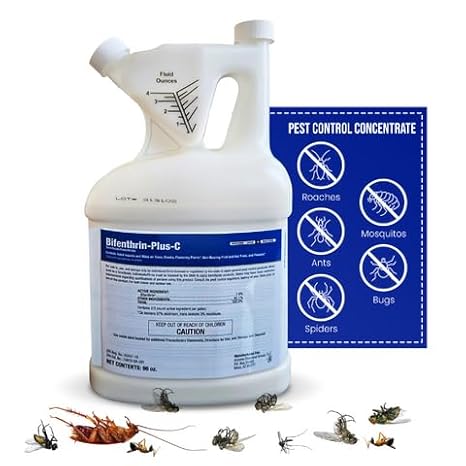 Bifenthrin-Plus-C Insecticide 1 Gal - Roach Killer Indoor Infestation, Termite Treatment, Ant Control & Wasp Spray - Home Defense Pest Control, Residential, Commercial, and Industrial Use
