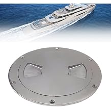 316 Grade Stainless Steel Inspection Deck Plate, 6inch Round Boat Access Hatch Cover/Deck Plate/Inspection Hatch, for Marine Boat Yacht Truck RV