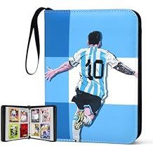 400 Pockets Soccer Card Binder for Soccer Cards 2025 2026,Portable Waterproof Storage Bag with Removable Sleeves for Topps Sports Cards Collectors