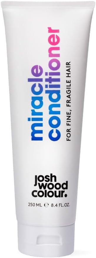 Josh Wood Colour Miracle Conditioner For Fine, Fragile Hair 250ml Nutrient-rich Formula, Locks in Colour, Fuller, Smoother, Weightless Hair, Glossy, Vibrant Finish, Glossy Finish