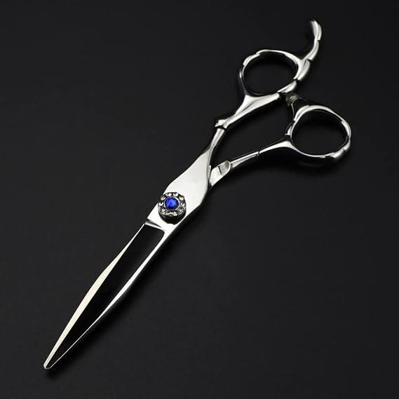 Hair Cutting Scissors, 6inch Professional Japan 440c Steel Scissor Silver Hair Scissors Haircut thinning Barber Cutting Shears Hairdressing Scissors,Cutting Scissor-B