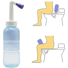 Portable Handheld Personal Hygiene Refresher Toilet Butt Cleaner Travel Bidet Spray Bottle for Home 450 ml.