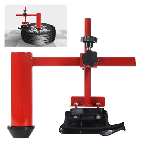 Manual Tire Changer Duck Head Adapter Kit with Black Cone, Easy-Operated Tire Repair Tool with Tire Changer Duck Head Fit for Most Car Tires, Red