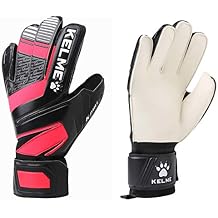 KELME Soccer Goalkeeper Gloves, Professional Goalie Glove, Unisex, Super Grip Latex, Finger Protection