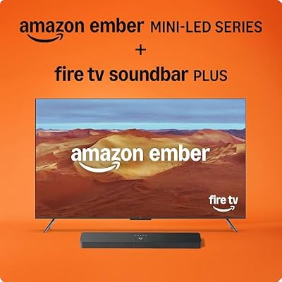 Amazon Ember 75" Mini-LED Series with Fire TV Soundbar Plus