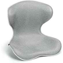 Season Guard Ergonomic Chair Seat Cushion Back Support, Posture Correction Lumbar Support Pillow, Lower Back Pain Relief for Car Driving, Office Chair, Grey