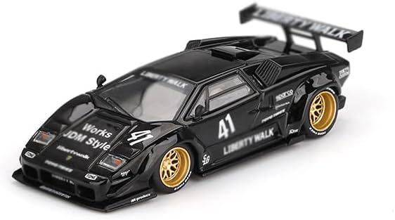 MINI GT Countach L B - Works #41 Black Limited Edition 1/64 Diecast Model Car MGT01081