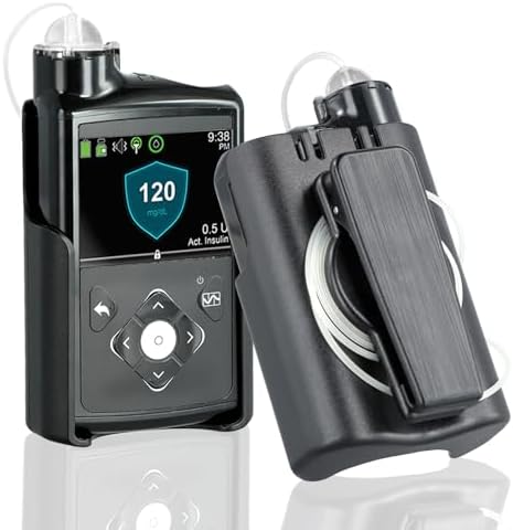 Pump Case with 360 Rotatable Clip Compatible with Medtronic 780G, Insulin Pump Holder for Medtronic 780G 770G Accessories Compatible with 670G 640G 630G, Insulin Pump Holder for Medtronic