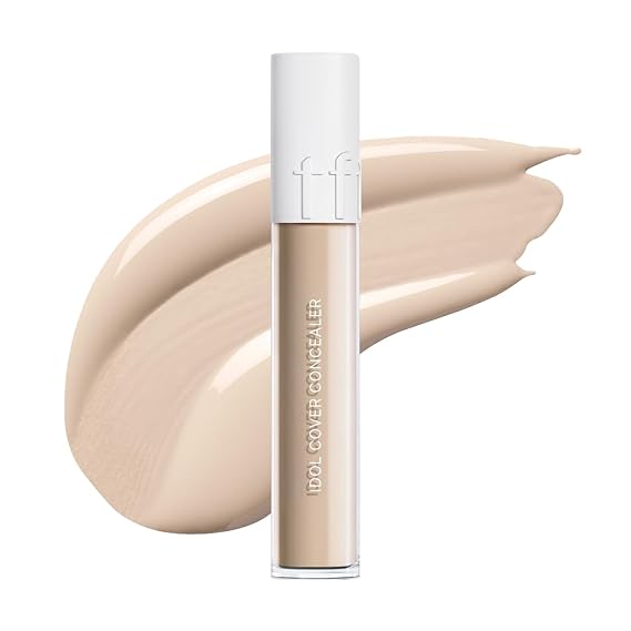 TFIT Idol Cover Concealer - Full Coverage, Lightweight, Sweat & Water Proof, Long-lasting, Lightweight, Conceales Dark Circles, Fine Lines, Redness, 0.22 Oz. Y01 Light Beige, 0.22 Oz.