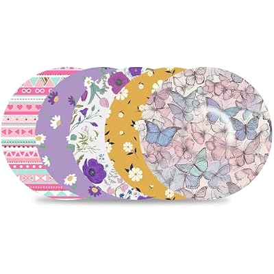 Libre 3 Sensor Covers Waterproof,10 Pack Breathable & Flexible Stickers for Libre 3 & Plus, Hypoallergenic & Latex Free Patches for Long Stay Protection,Butterfly & Flower