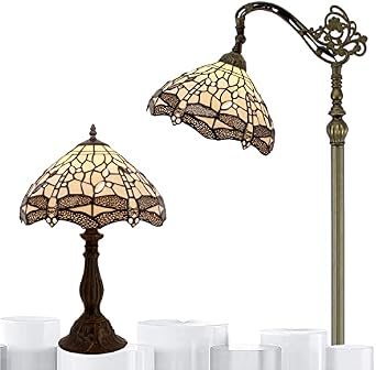 WERFACTORY Tiffany Lamp Series SAStained Glass Style Lampshade Decorative Living Room Bedroom